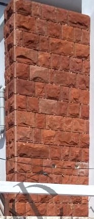 Red Block Stone 005