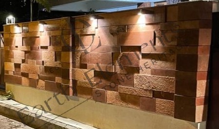 Red Block Stone(Polished & Shot Blasted )