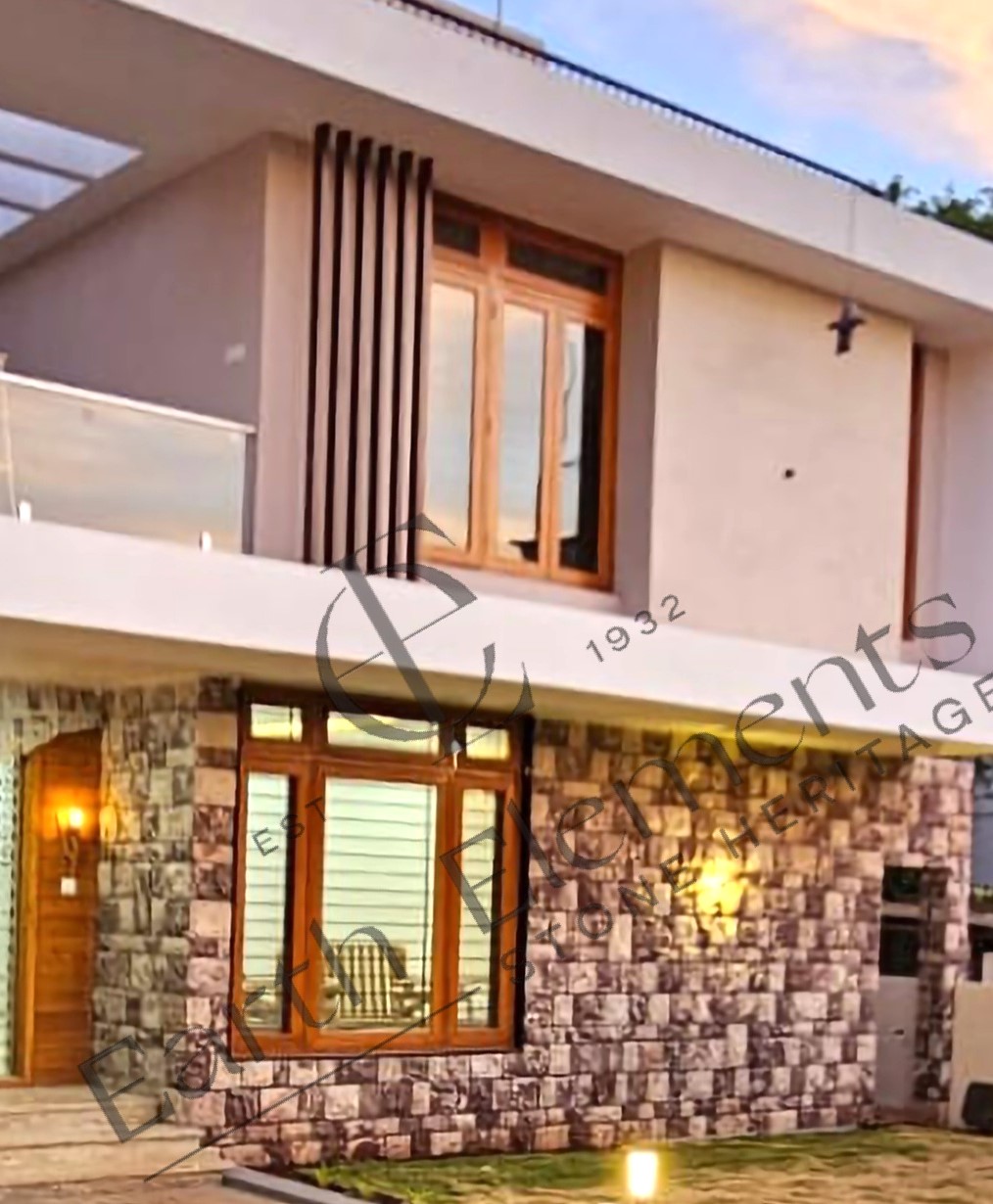 Red white Mix Block Stone  003
