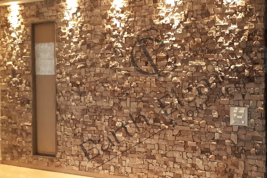 Red White Block Stone 005